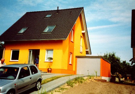 Fertiggaragen mit Profilwand